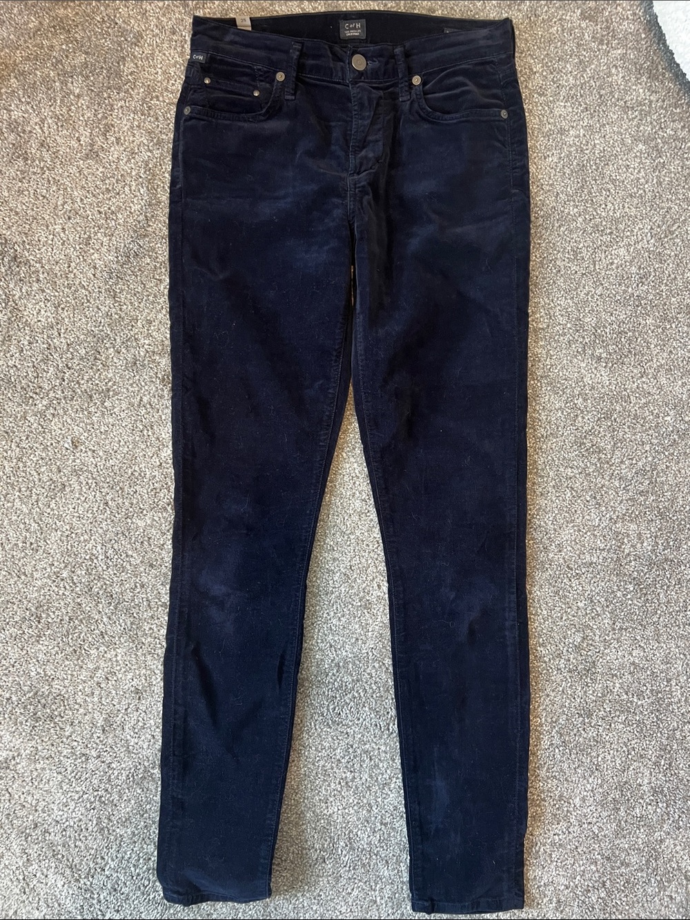 Citizens of Humanity Women’s size 25 Rocket High Rise Skinny Corduroy Pants Navy
